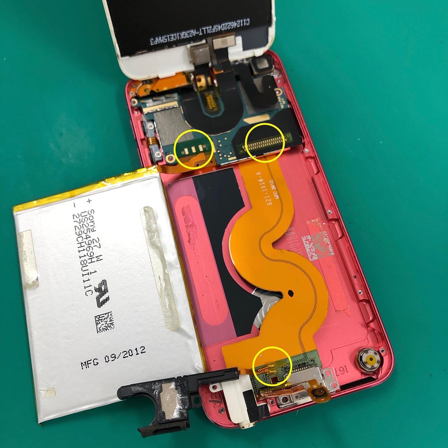 ipod 6 充電コネクター交換